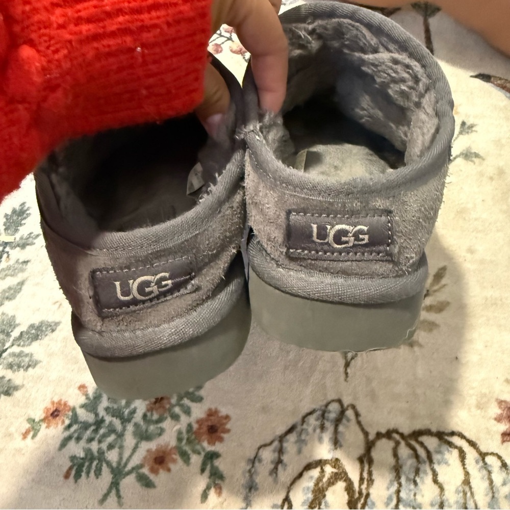 Ugg classic slipper grey women’s size 9 - Picture 5 of 8